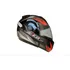 Capacete Articulado Ebf E8 Fast Robocop Escamateável Tamanho 60 Cor Preto/vermelho