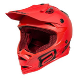 Capacete Asw Fusion Solid Vermelho-fosco Cross Trilha Novo