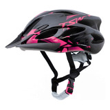 Capacete Ciclismo Tsw Raptor 2 C/sinalizador Led Bike Cores