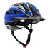 Capacete Com Sinalizador De Led Ciclismo Bike Preto vermelho Cor Azul Tamanho Ajustavel  52   60cm
