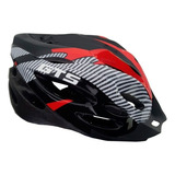 Capacete Com Sinalizador Led Ciclismo Bike Preto Gts Cor Vermelho preto Tamanho G 56 Ao 62cm