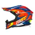 Capacete De Trilha Cross Fast Fantasy Enduro Pro Tork Cor Azul-laranja Tamanho Do Capacete 58