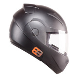 Capacete Ebf Escamoteável Masculino Feminino Estilo Robocop Tamanho Do Capacete 58 Cor Preto Fosco