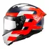 Capacete Em Fibra Ls2 Ff805 Thunder Alliance Vermelho Azul