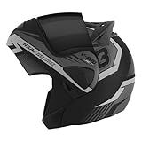 Capacete Escamoteável Pro Tork V-pro Jet 3 Cinza Tam. 58 Vis. Fumê
