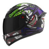 Capacete Fechado Mixs Fokker Joker Viseira Fumê