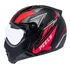 Capacete Fechado Peels Mirage Living Preto Fosco Vermelho