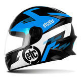 Capacete Feminino Infantil Fechado Moto Etceter Kids