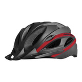 Capacete High One Win Com Sinalizador Cor Preto/vermelho Tamanho G 57-61 Cm