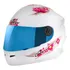 Capacete Infantil New Liberty Girls Flores Tam 54 C/ Viseira