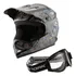 Capacete Infantil + Oculos Moto Cross Trilha Factory Edition
