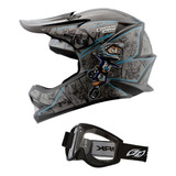Capacete Infantil Oculos Moto