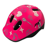 Capacete Infantil Triz Baby Rosa Bicicleta Patins Bike Tamanho 48-56cm