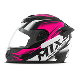 Capacete Masculino Fechado Mixs Mx2 Storm Fosco Cor Rosa Fosco Tamanho Do Capacete 56