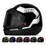 Capacete Masculino Sport Moto 788 Verde Pro Tork Tamanho Do Capacete 56 Cor Branco Cor Da Viseira Fum