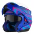 Capacete Moto Escamoteável Attack Evo Brilhante + Narigueira