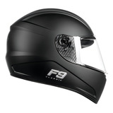 Capacete Moto Feminino Masculino Fly F 9 Classic Tamanho Do Capacete 56 Cor Preto Fosco