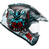 Capacete Moto Helt Cross Vision Angel Cor Preto/azul Tamanho Do Capacete 56