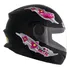 Capacete Moto Infantil Protork Liberty4 Kids Girls 54 Menina Cor Preto
