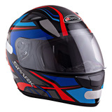 Capacete Moto Masculino Ebf Esportivo Spark Spider Azul
