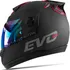 Capacete Moto Pro Tork Preto Fosco G8 Evo + Viseira Camaleão