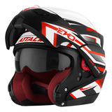 Capacete Moto Unissex Attack Escamoteavel Robocop Articulado