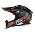 Capacete Motocross Pro Tork Fast Tech Cinza - Laranja Tam.60