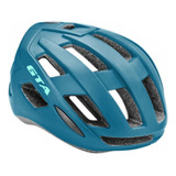 Capacete Mtb Gta Rider Ciclismo Bike Led Traseiro In Mold Cor Azul Tamanho M (54-57cm)