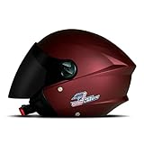 Capacete New Liberty Three Elite 56 Candy Red Viseira Fume