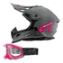 Capacete Off Road Motocross Trilha Fast Gray + Oculos Blast