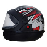 Capacete Para Moto Integral Ebf Capacetes New Spark Automático Bolt Vermelho Style Brilhante Fosco Tamanho 58