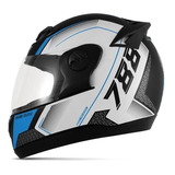 Capacete Para Moto Integral Pro Tork Evolution G6 Pro Series Azul Pro Series Tamanho 58 