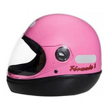 Capacete Para Moto Integral San Marino Classic Rosa Tamanho 58 