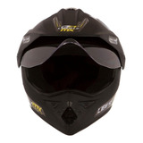 Capacete Para Moto Trial Pro Tork Liberty Mx Pro Vision P Cor Preto fosco Desenho Solid Tamanho Do Capacete 58