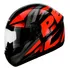 Capacete Peels Maxi Spike Brilho Preto Vermelho Promoção
