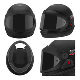 Capacete Preto Fosco Para