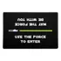 Capacho Tapete Star Wars Use The Force Sabre Verde 60x40cm