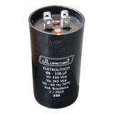 Capacitor 88 108uf 330vac Eletrolítico P  Partida De Motor