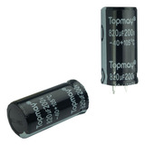 Capacitor Eletrolítico 820uf X 200v 105    Alta Qualidade