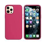 Capinha Capa Case Colorida Compatível Com Iphone 14 Pro Max Vermelha ,preta, Laranja, Amarela, Azul, Rosa, Pink, Branca, Lilás, Marrom, Verde, Roxo, Bordô Case Slim Flexível Aveludada Com 3 Camadas De Proteção Linha Premium Onyk (rosa Escuro)