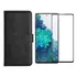 Capinha Carteira Couro P/ Galaxy S20 Fe S20fe + Pelicula 3d Cor Transparente