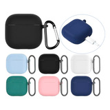 Capinha Case Para AirPods 4 Geração 4 Mosquetão Gancho Novo