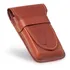 Capinha De Celular Universal Couro Legitimo Prende No Cinto Cor Marrom Mula