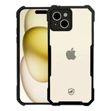 Capinha Premium Para Phone - Capa Case Dual Shock X Cor Preto - iPhone 15