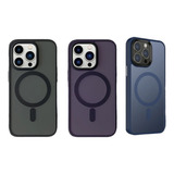 Capinha Top Case Magnétic Luxo Fosca Proteção Para iPhone 15