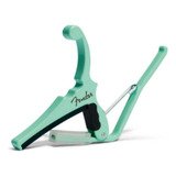 Capotraste Kyser   Fender Quick change P guitarra Surf Green Cor Azul turquesa