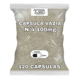 Capsula Vazia De Gelatina 120un N 4  100mg 