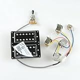 Captador De Guitarra Elétrica Para Epip Lp Padrão Pro Bucker Alnico 5 Humbucker Com Conjunto De Chicote De Fiação(size:04)