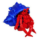 Caranguejo Eremita Paguro Articulado Impressão 3d Decoração
