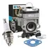 Carburador Com Junta E Vela Roçadeira Gasolina 43 52 62 63 65cc Bjb Equipamentos